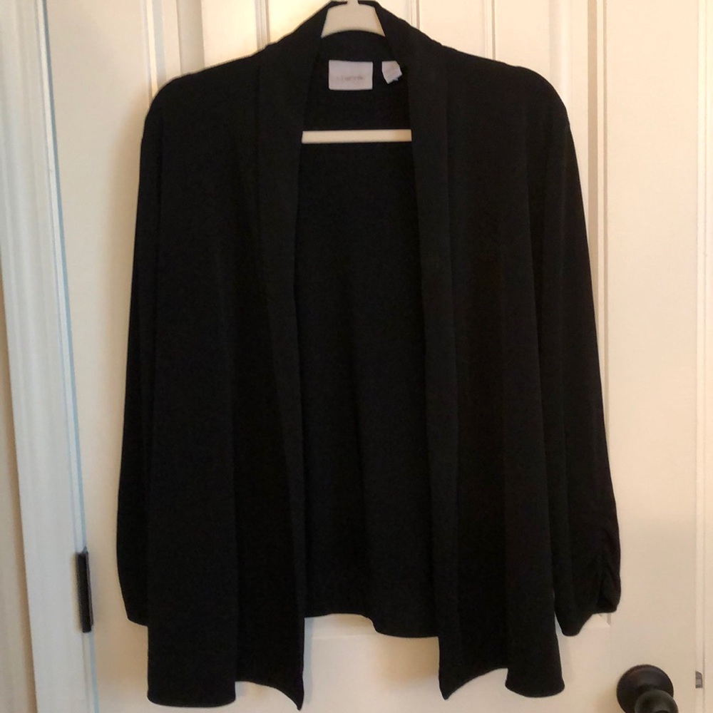 Chico’s black jacket. Worn twice. Size 3